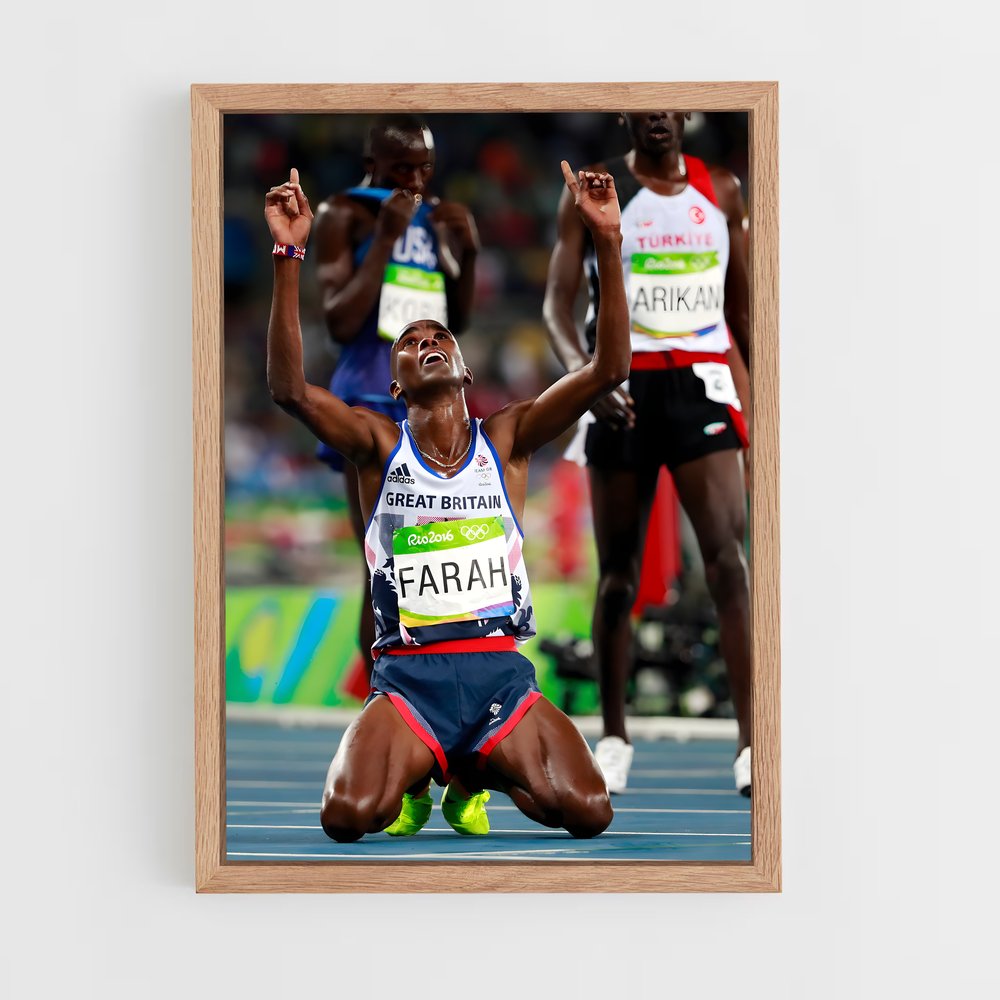 Poster Gold Rush Farah – affiche Athlétisme (vue 4)